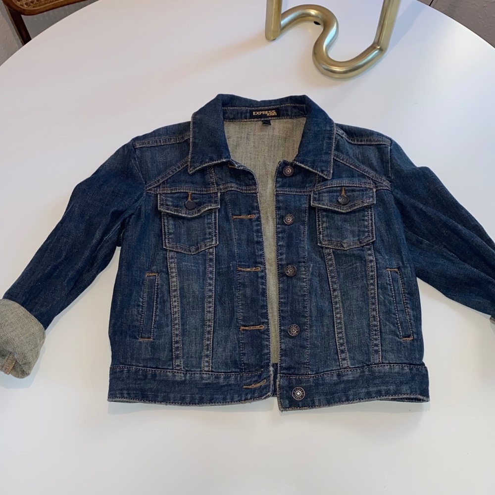 EXPRESS Warm Blue Jean Jacket